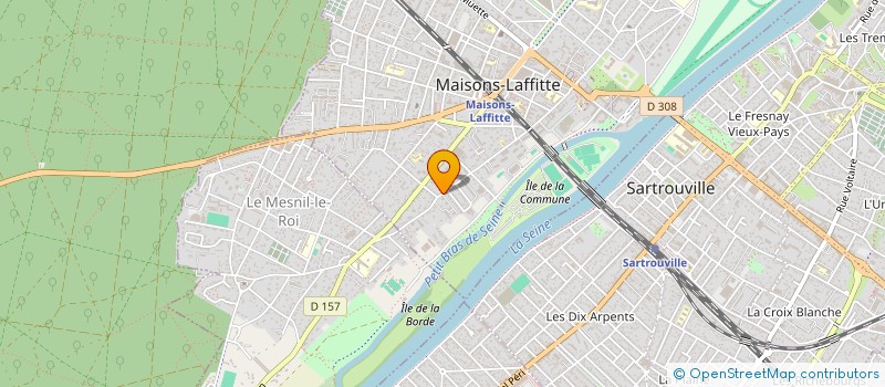 localisation de l'entreprise SCI BASTIDE  MAISONS-LAFFITTE