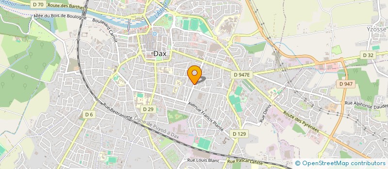 localisation de l'entreprise SCI BASTIDE à DAX