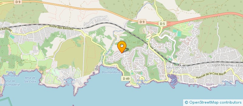 localisation de l'entreprise SCI BASTIDE  SAUSSET-LES-PINS