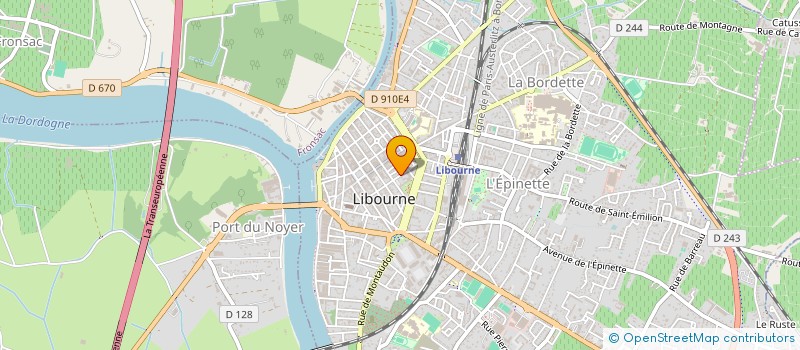 localisation de l'entreprise SCI BASTIDE  LIBOURNE