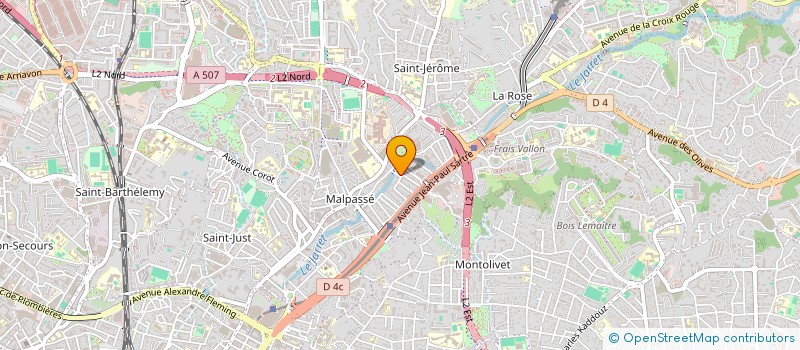 localisation de l'entreprise SCI BASTIDE à MARSEILLE