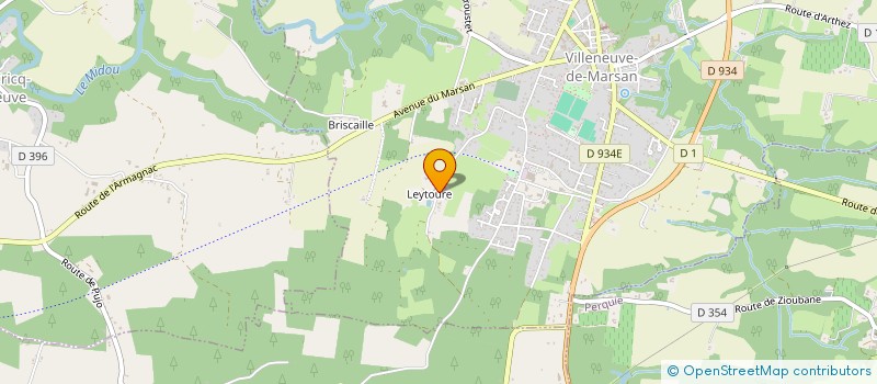 localisation de l'entreprise SCI BASTIDE à VILLENEUVE-DE-MARSAN