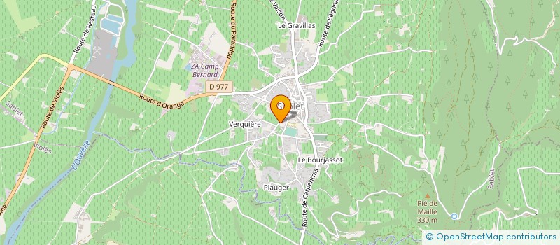 localisation de l'entreprise SCI BASTIDE BELLEVUE  SABLET