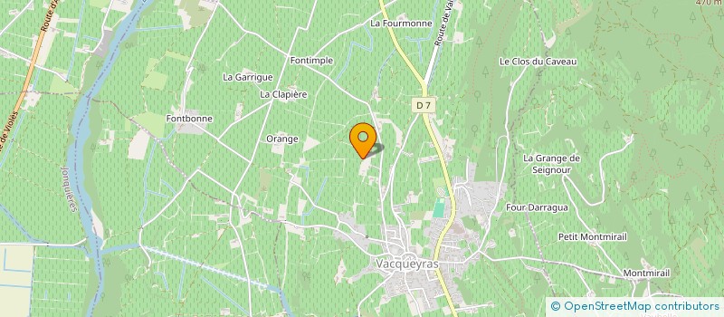 localisation de l'entreprise SCI BASTIDE DE CABASSOLE  VACQUEYRAS