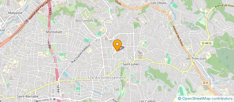 localisation de l'entreprise SCI BASTIDE DES CAMPANULES à MARSEILLE 12EME