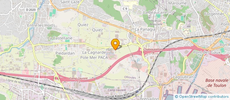 localisation de l'entreprise SCI BASTIDE LA DEMINE  OLLIOULES