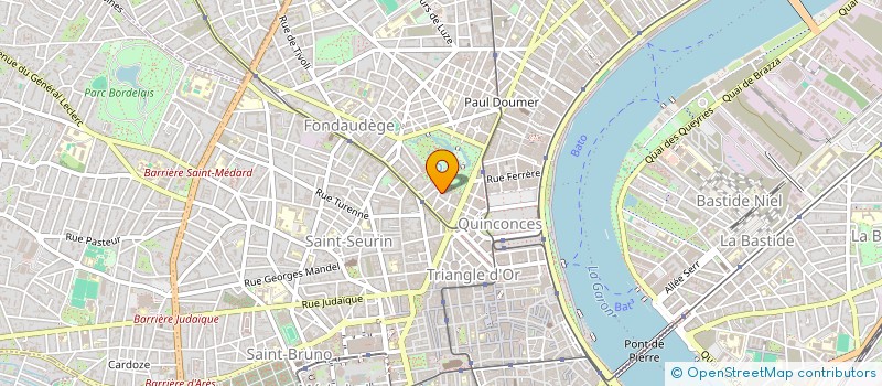 localisation de l'entreprise SCI BASTIDE PUJOL  BORDEAUX