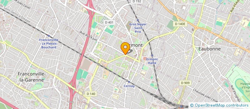 localisation de l'entreprise SCI BASTIDES COLOMBO à ERMONT