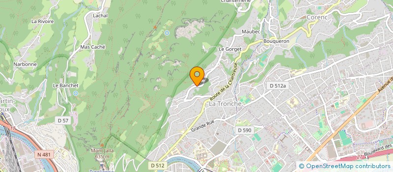 localisation de l'entreprise SCI BASTIDON  LA TRONCHE