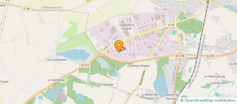 localisation de l'entreprise SCI BASTIEN  CHATEAUBRIANT