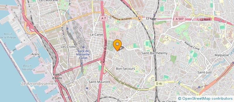 localisation de l'entreprise SCI BASTIEN ET FRERES à MARSEILLE 14