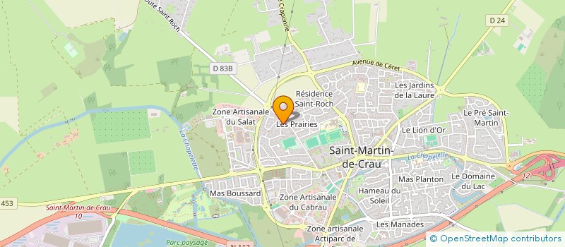localisation de l'entreprise SCI BASTIEN-TIMEO à SAINT-MARTIN-DE-CRAU