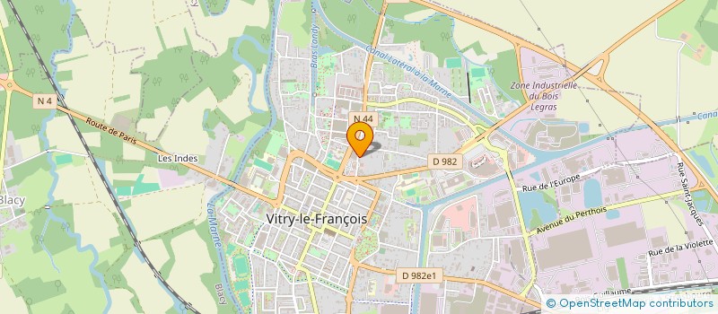 localisation de l'entreprise SCI BASTIN DENOTTE  VITRY-LE-FRANCOIS