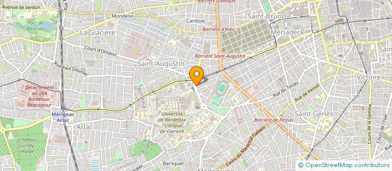 localisation de l'entreprise SCI BASTION 112 BAT A  BORDEAUX