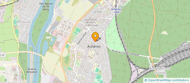 localisation de l'entreprise SCI BAT à ACHERES