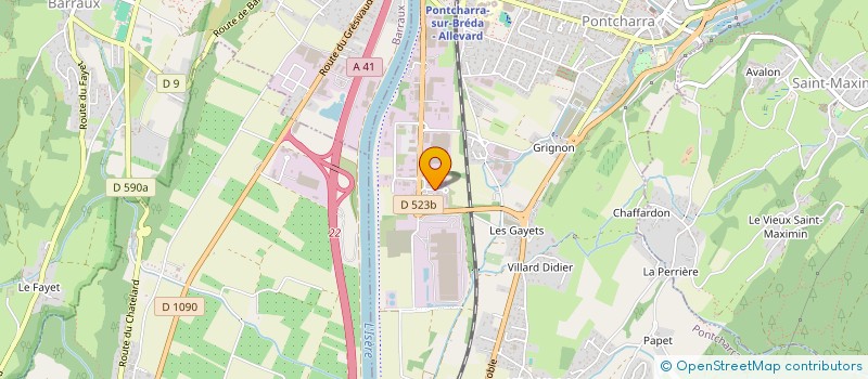 localisation de l'entreprise SCI BAT AUREL  PONTCHARRA