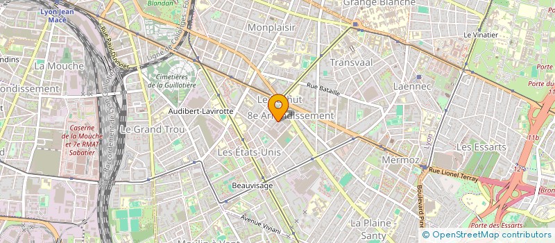 localisation de l'entreprise SCI BAT D'ARGENT 3  LYON