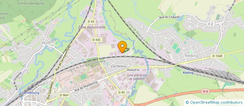 localisation de l'entreprise SCI BAT LJO 57 à SARREBOURG