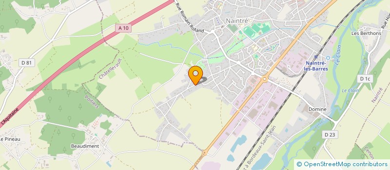 localisation de l'entreprise SCI  BAT SG 1  NAINTRE