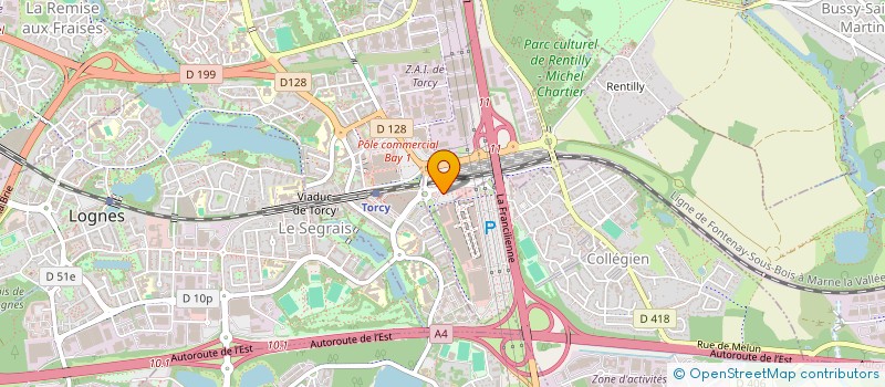 localisation de l'entreprise SCI BATA  BUSSY-SAINT-GEORGES