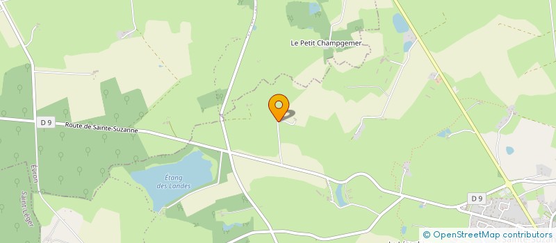 localisation de l'entreprise SCI BATAF  SAINTE-SUZANNE-ET-CHAMMES