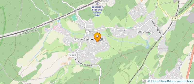 localisation de l'entreprise SCI BATAILLARD  LES AUXONS