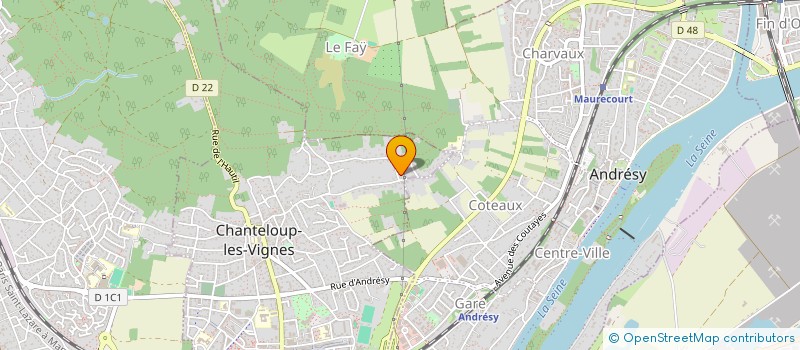 localisation de l'entreprise SCI BATAILLE  CHANTELOUP-LES-VIGNES