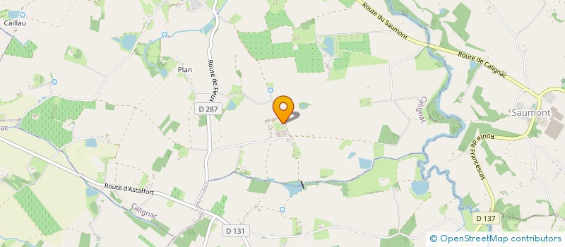 localisation de l'entreprise SCI BATAILLE  CALIGNAC