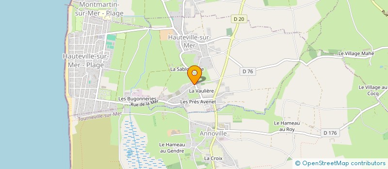 localisation de l'entreprise SCI BATAILLE-MAERLE  HAUTEVILLE-SUR-MER