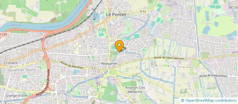 localisation de l'entreprise SCI BATCODUP  LE PONTET