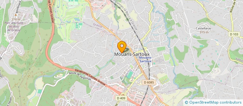 localisation de l'entreprise SCI BATEGUIER à MOUANS-SARTOUX