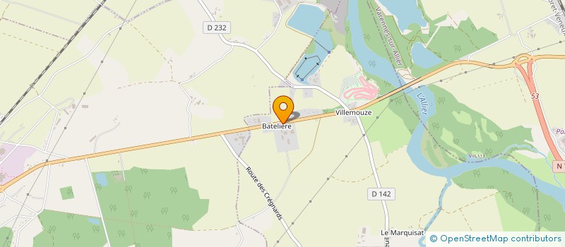 localisation de l'entreprise SCI BATELIERE  PARAY-SOUS-BRIAILLES