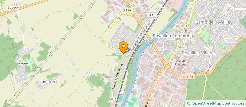 localisation de l'entreprise SCI BATELIERS  JAUX