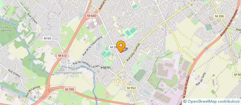 localisation de l'entreprise SCI BATEX à LILLE