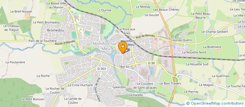 localisation de l'entreprise SCI BATHEL  MONTFORT-SUR-MEU