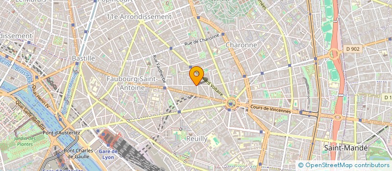 localisation de l'entreprise SCI BATHO  PARIS