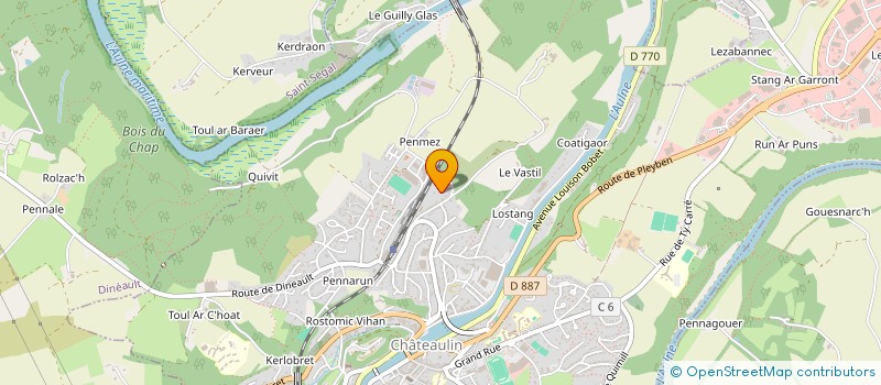 localisation de l'entreprise SCI BATHO  CHATEAULIN