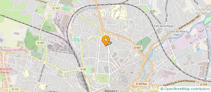 localisation de l'entreprise SCI BATHUCE à NEVERS