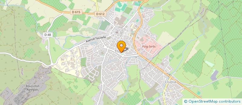 localisation de l'entreprise SCI BATHYR  THUIR