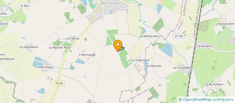 localisation de l'entreprise SCI BATI 2R  GETIGNE