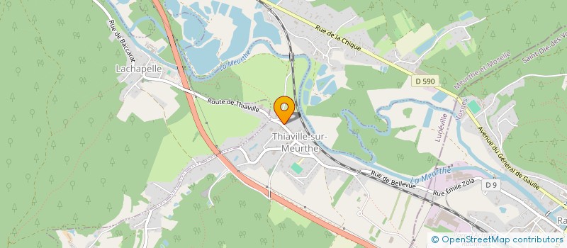 localisation de l'entreprise SCI BATI 54  THIAVILLE-SUR-MEURTHE