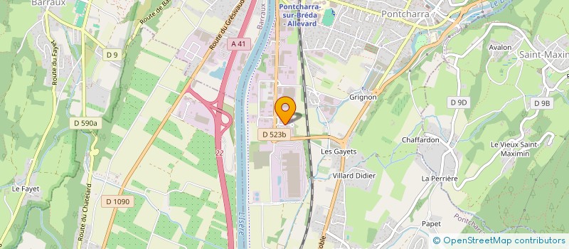 localisation de l'entreprise SCI BATI  PONTCHARRA