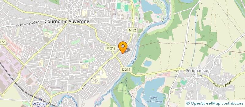 localisation de l'entreprise SCI BATI  COURNON-D'AUVERGNE