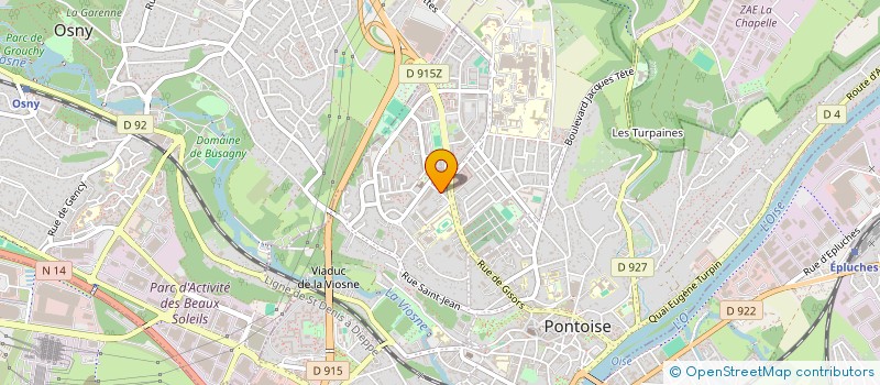 localisation de l'entreprise SCI BATI CERGY  PONTOISE