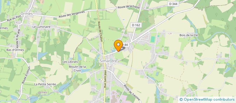 localisation de l'entreprise SCI BATI DES FONTAINES  SIMANDRE