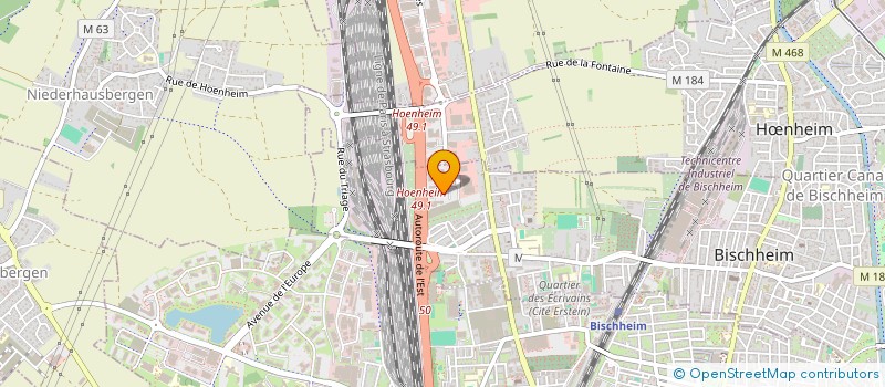 localisation de l'entreprise SCI BATI DIJON  BISCHHEIM