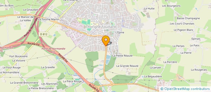 localisation de l'entreprise SCI BATI EPURE  THORIGNE-FOUILLARD