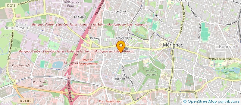 localisation de l'entreprise SCI BATI FAC  MERIGNAC