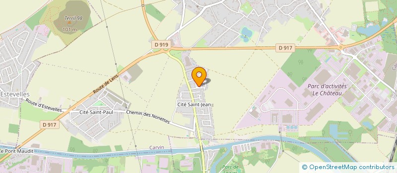 localisation de l'entreprise SCI BATI FRANCE  CARVIN