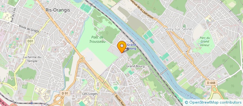 localisation de l'entreprise SCI BATI IMMOBILIER CONCEPT à RIS-ORANGIS